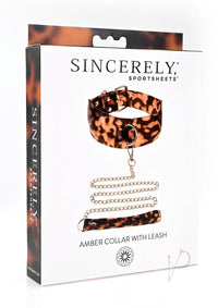 Sincerely Amber Collar And Leash