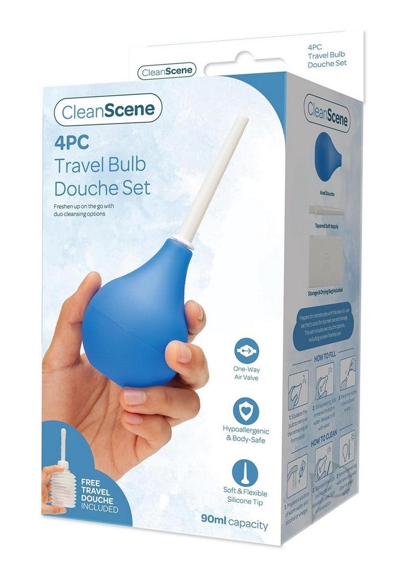 Cleanscene Travel Bulb Douche Set 4pc