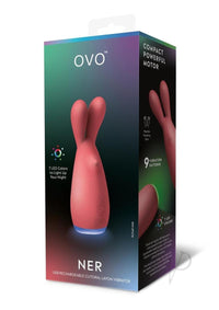 Ovo Ner Clitoral Vibrator Red/orange