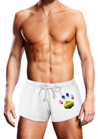 Prowler Swim Wht Oversize Paw Trunk Sm