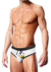 Prowler Swim Wht Oversize Paw Brief Sm