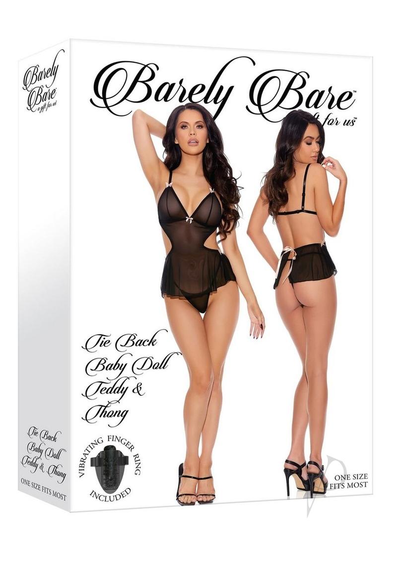 Barely B Tie Baby D Teddy Thong Blk