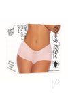 Barely B Split Lace Boy Shorts Peach