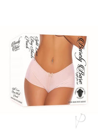 Barely B Split Lace Boy Shorts Peach