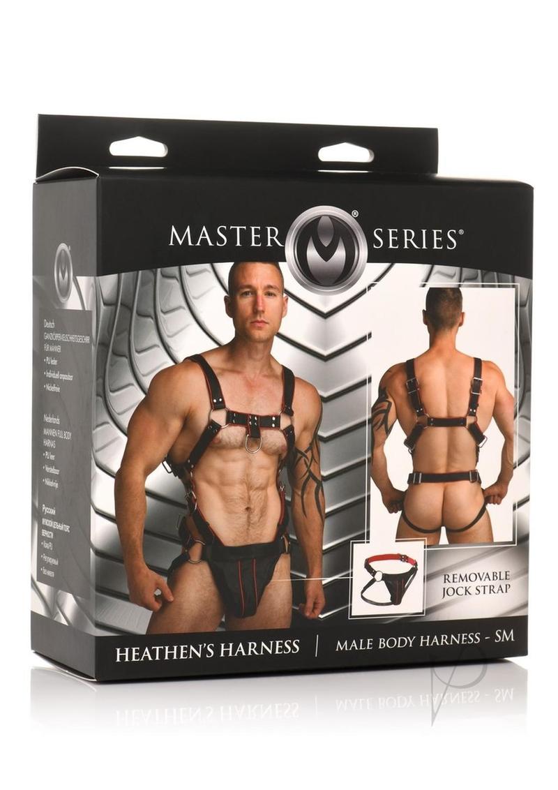 Master Series Heather's Harness Male Body Harness - Small/Medium