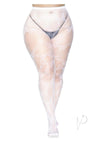 Butterfly Net Tights 1x/2x White