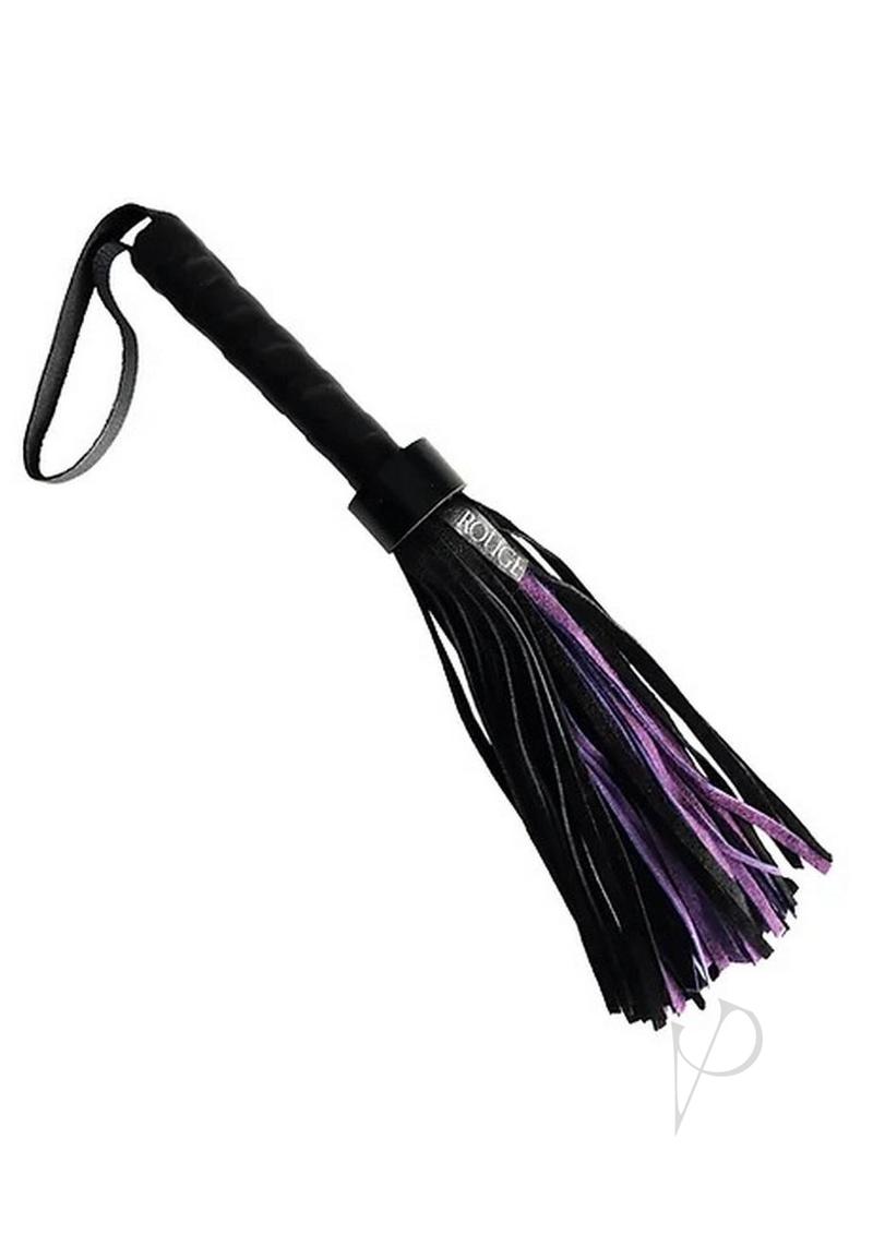 Short Suede Flogger Black/purple