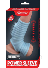 Vibrating Power Sleeve Ribbed Fit Blu