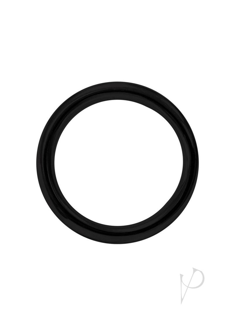 Stainless Steel Round Cock Ring 45mm Blk