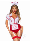 Nurse Feelgood 2pc Sm Red/wht