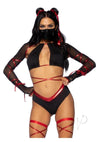 Lethal Ninja 5pc Xs Blk/red