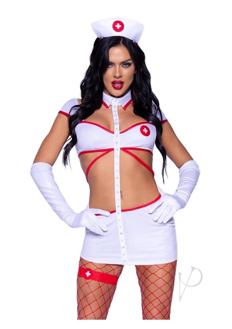 Heartstopping Nurse 4pc Xs White