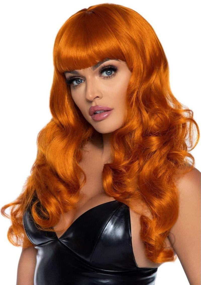 Misfit Long Wavy Bang Wig O/s Ginger