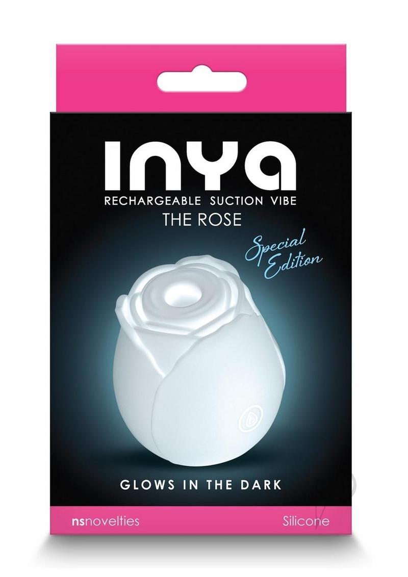 Inya The Rose Silicone Rechargeable Glow in the Dark Clitoral Stimulator