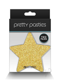 Pretty Pasties Glitter Stars Blk/gld