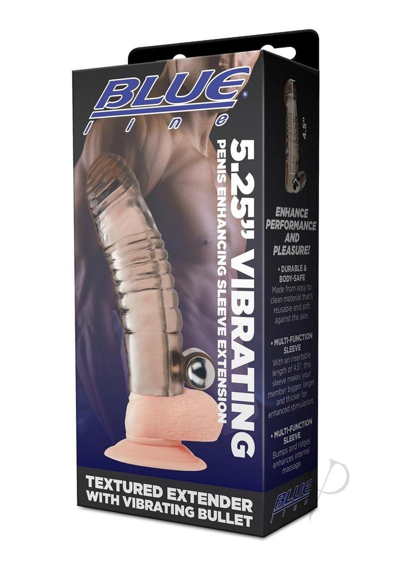Blue Line Vibe Penis Sleeve 5.25 Smk
