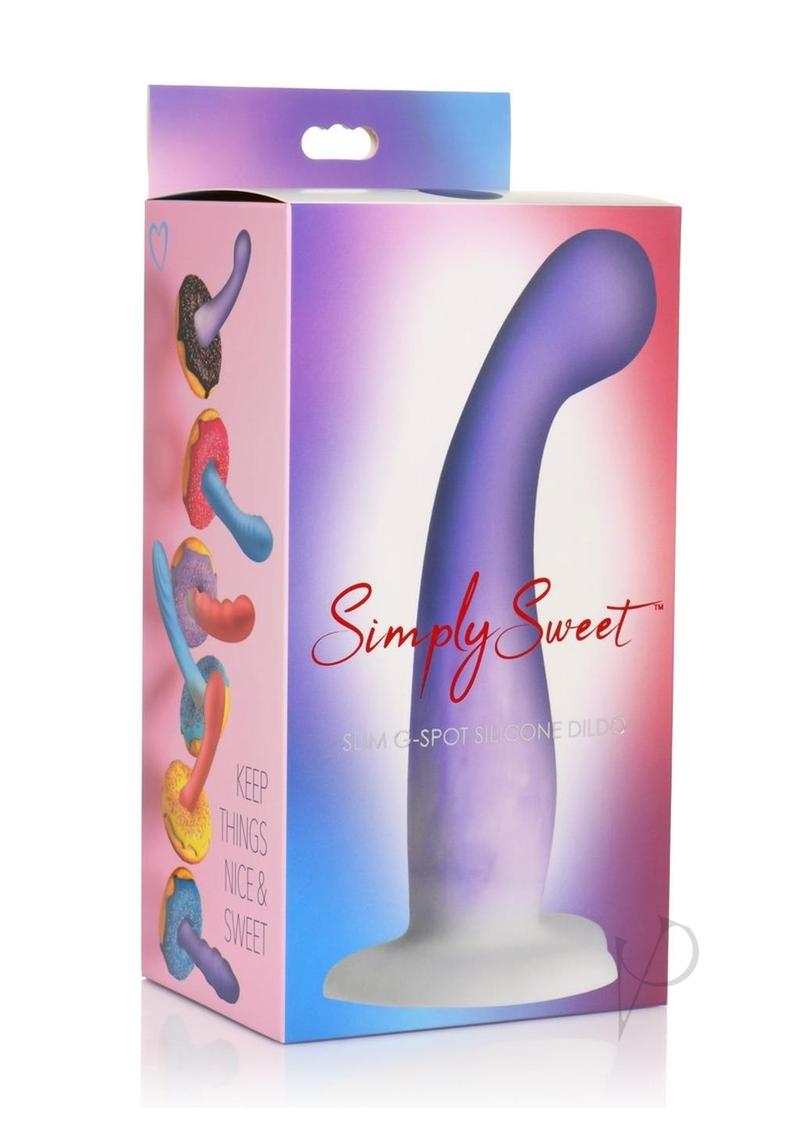 Simply Sweet Slim Gspot Dildo Prp/wht