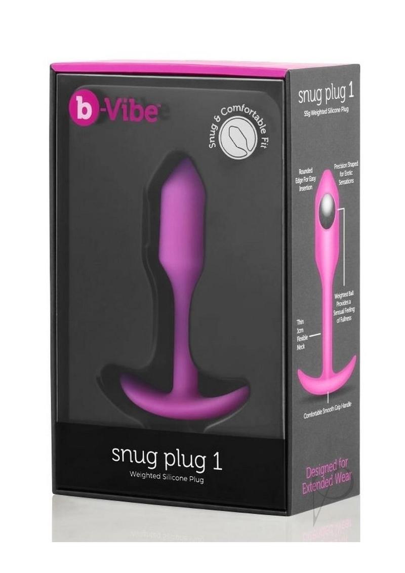 B-vibe Snug Plug 1 Fucshia