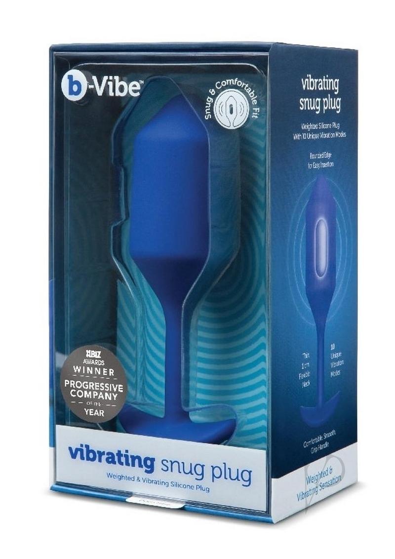 B-vibe Vibrating Snug Plug 4 Navy