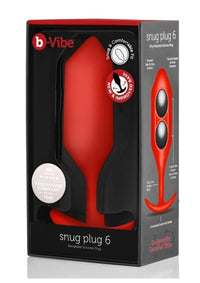 B-vibe Snug Plug 6 Red