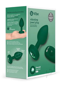 B-vibe Vibrate Jewel Plug M/l Green