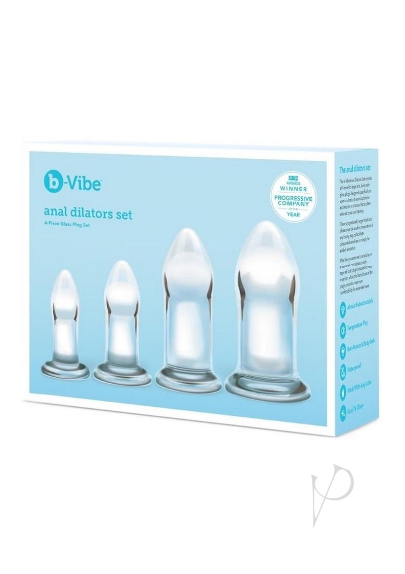 B-vibes Anal Dilators Glass Butt Plug Set