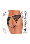 Barely B Lace Edge Open Panty Blk