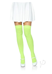 Nylon Over The Knee Os Neon Green