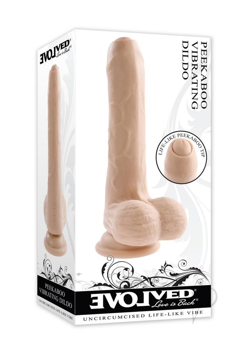 Peek A Boo Vibrating Dildo Light