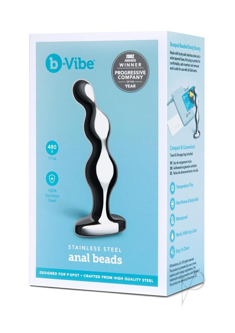 B Vibe Stainless Steel  anal Beads