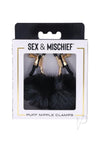 Sandm Puff Nipple Clamps Blk/rse Gld