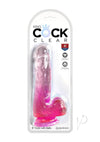 Kc 6 Cock Clear W/balls Pink
