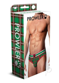 Prowler Tartan 2 Brief Sm Grn/red Fw23