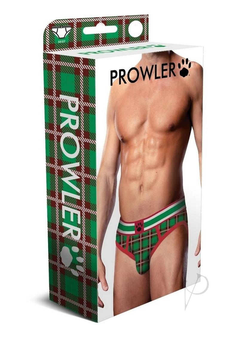 Prowler Tartan 2 Brief Lg Grn/red Fw23