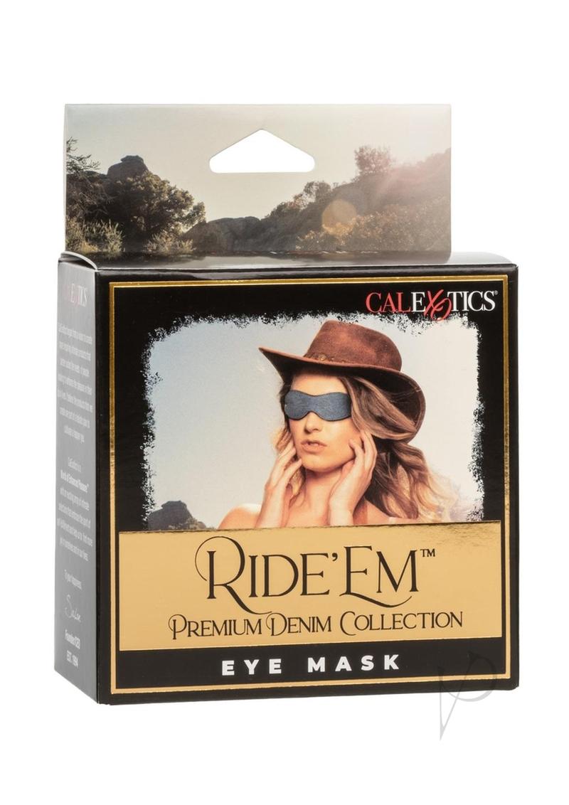 Ride Em Premium Denim Coll Eye Mask