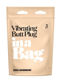 In A Bag Vibrating Butt Plug 3 Black