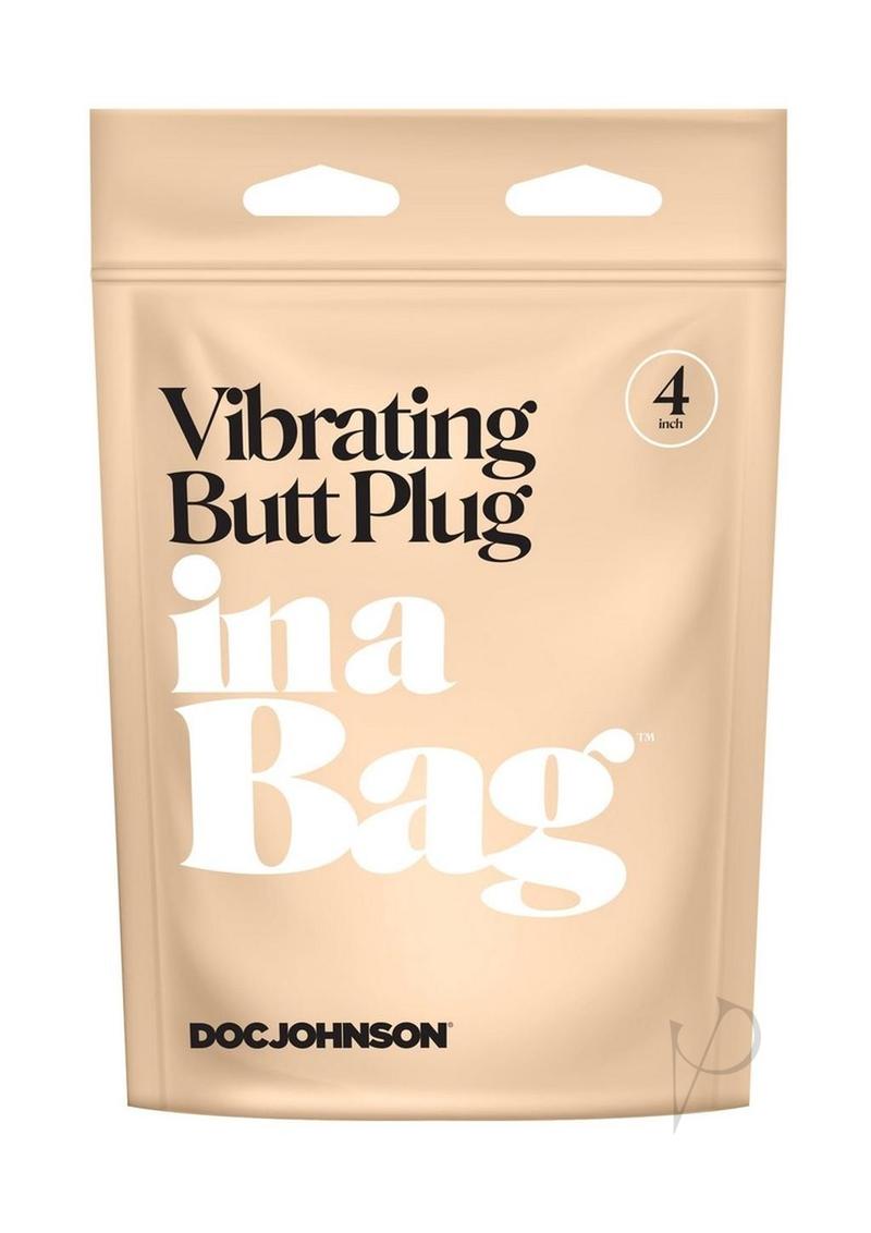 In A Bag Vibrating Butt Plug 4 Black