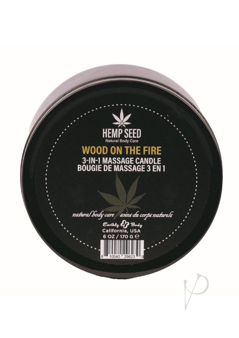 Hemp Seed 3n1 Candle Wood On 6oz(disc)