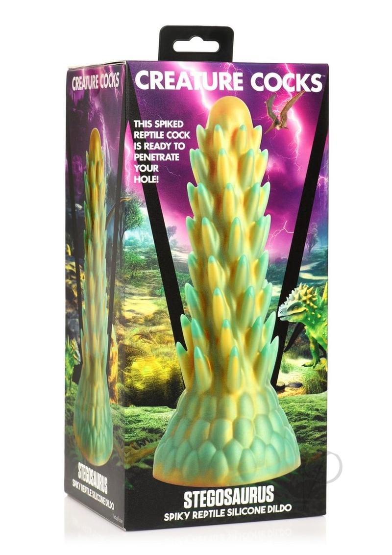Creature Cock Stegosaurus Spiky Reptile Silicone Dildo