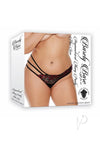 Barely B Asymmetrical Thong Panty Ps Blk