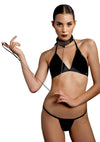 Bondage Collar Leash Os Blk