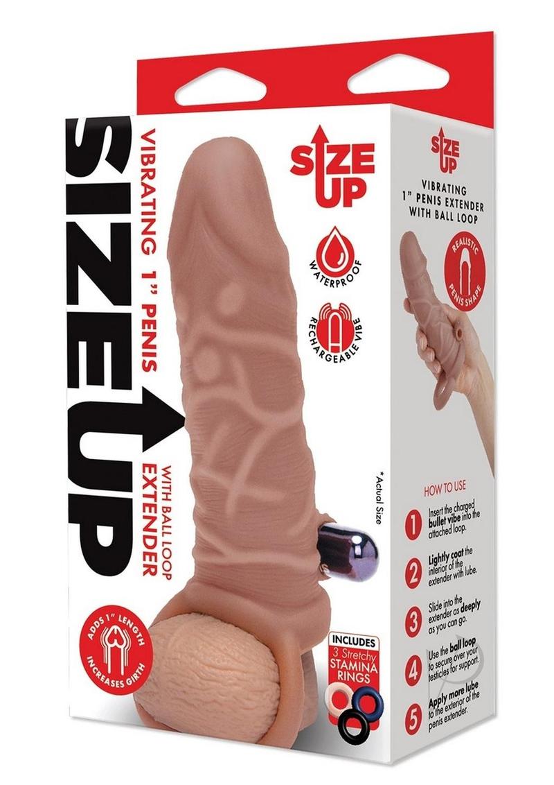 Su Silicone Vibe Penis Extend 1 Tan