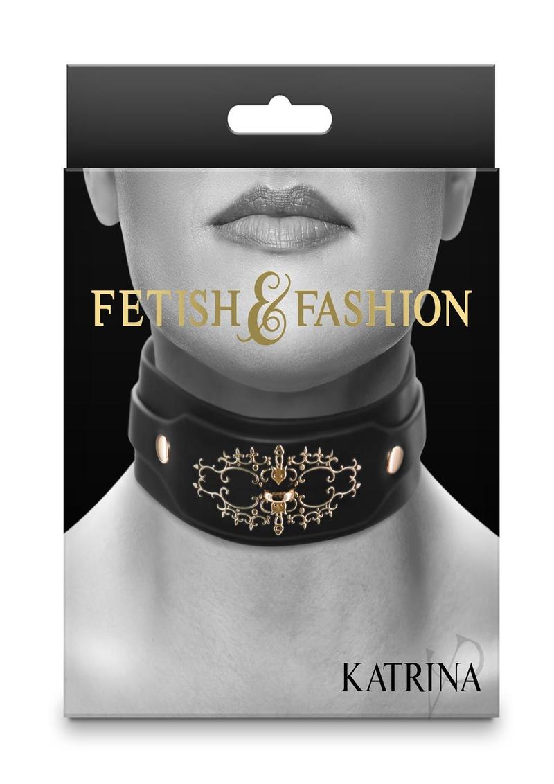 Fetish Fashion Katrina Collar Blk/gld
