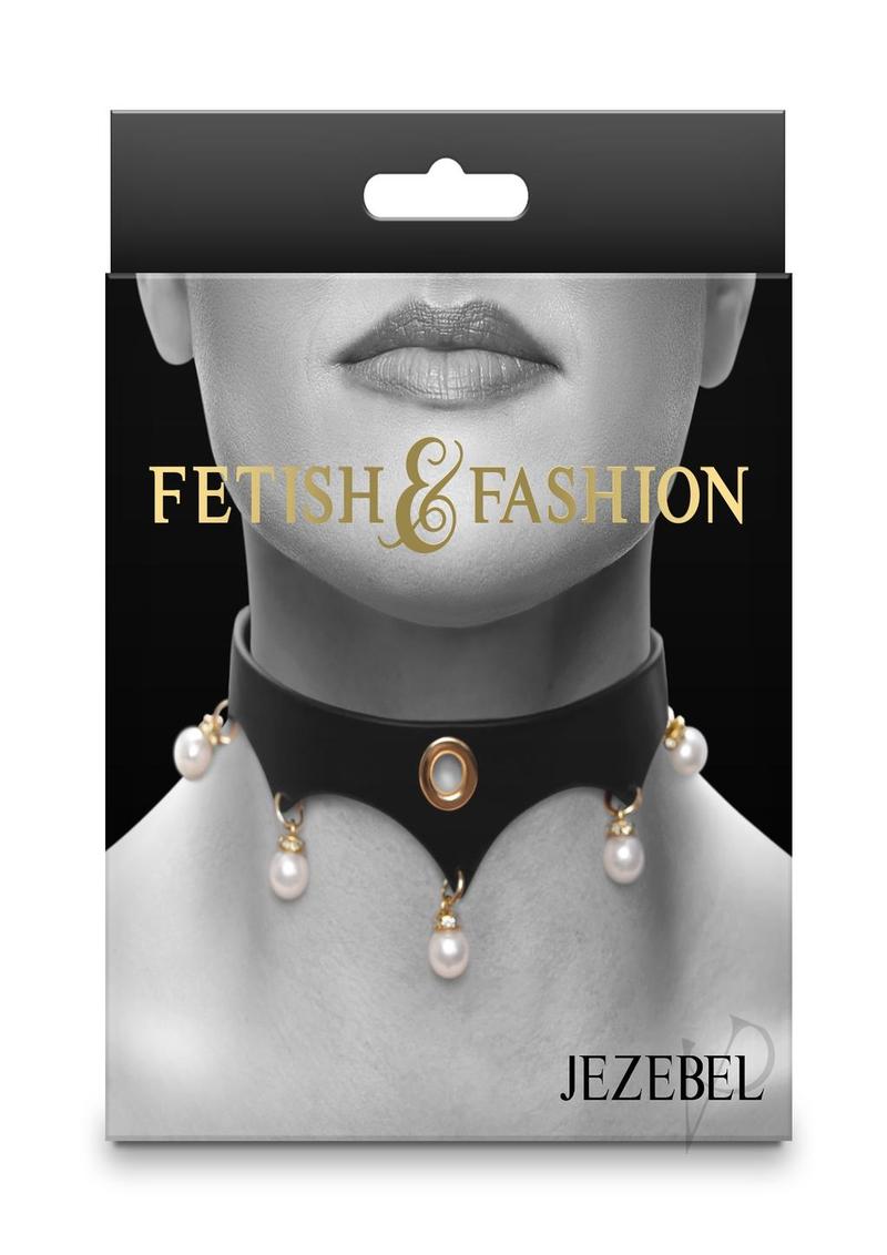 Fetish Fashion Jezebel Collar Blk/gld