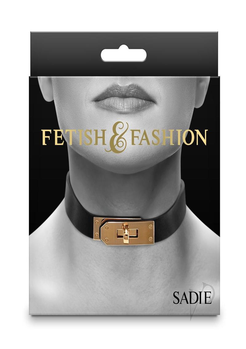 Fetish Fashion Sadie Collar Blk/gld