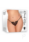 Barely B Lace Open Panty Ps Black