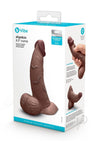 B-vibe Slipskin Dildo Curve 6.5 Brn