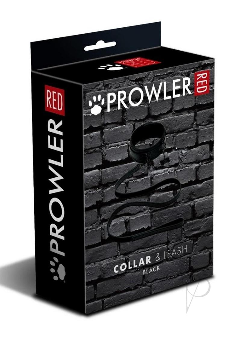 Prowler Red Collar And Leash Blk