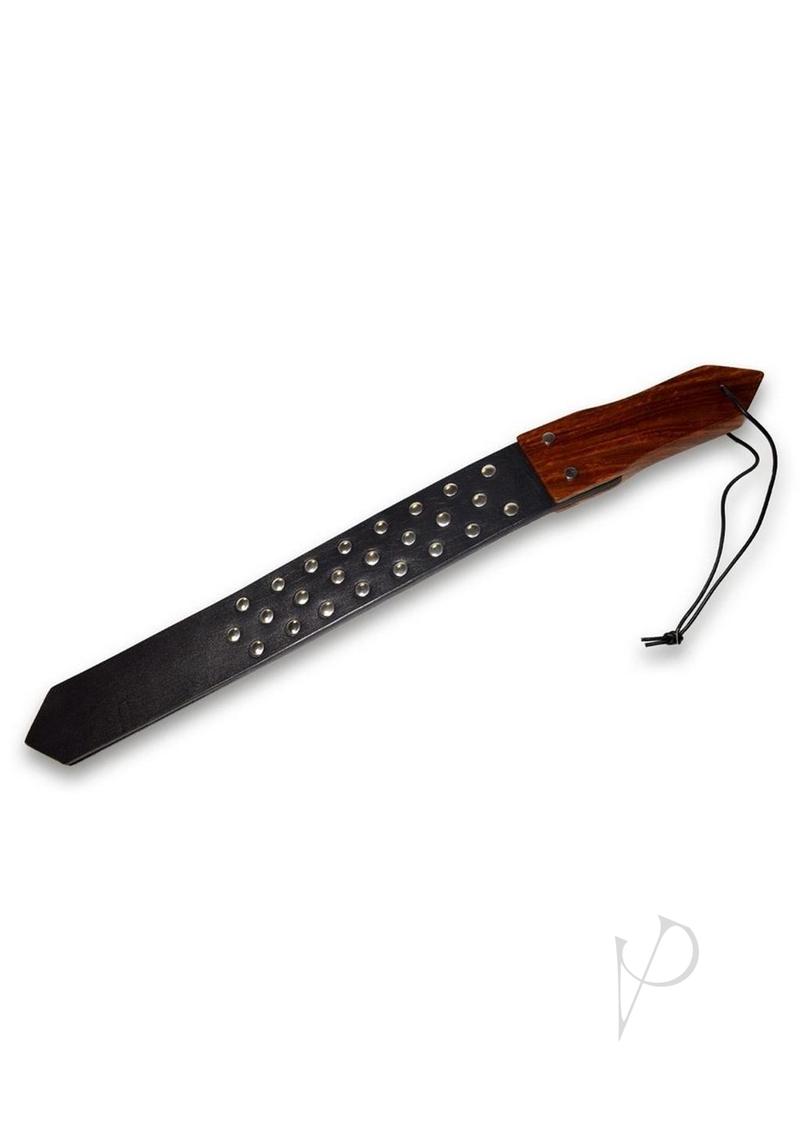 Prowler Red Leather Wood Studded Blk