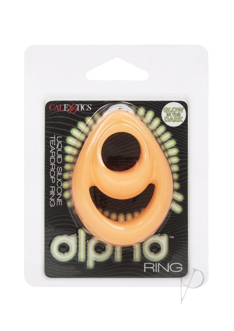 Alpha Gitd Silicone Teardrop Ring